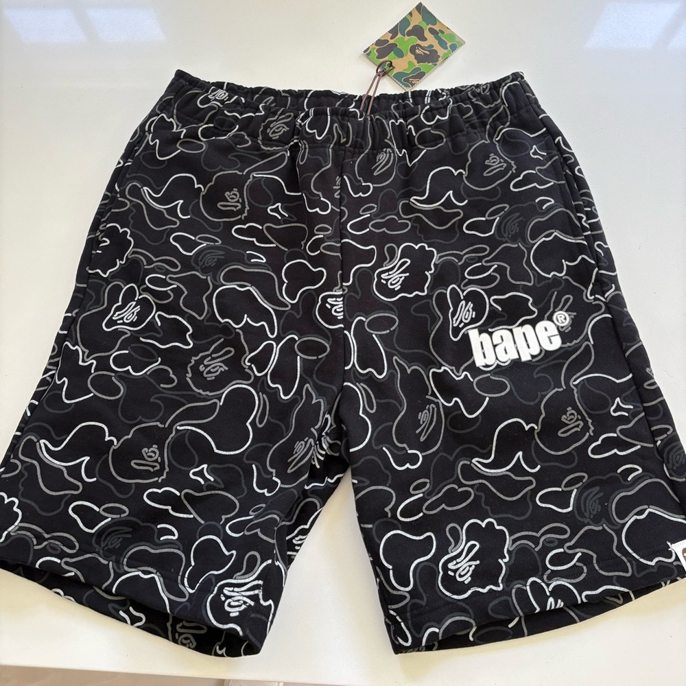Bape Black Cargo Shorts for Men